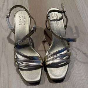 Naturalizer Gold Strappy Heels